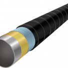 ВУС изоляция труба гофрированная спиральновитая, Покрытие: трехслойное