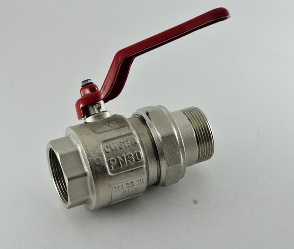 Кран латунный шаровой Itap Ideal 115 1150012 ВР-ВР полнопроходной, с рукояткой, со спускным клапаном