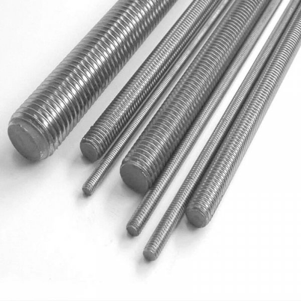 Шпилька резьбовая шпилька, без покрытия, Материал: нержавеющая сталь, ГОСТ: DIN 975, DIN 976
